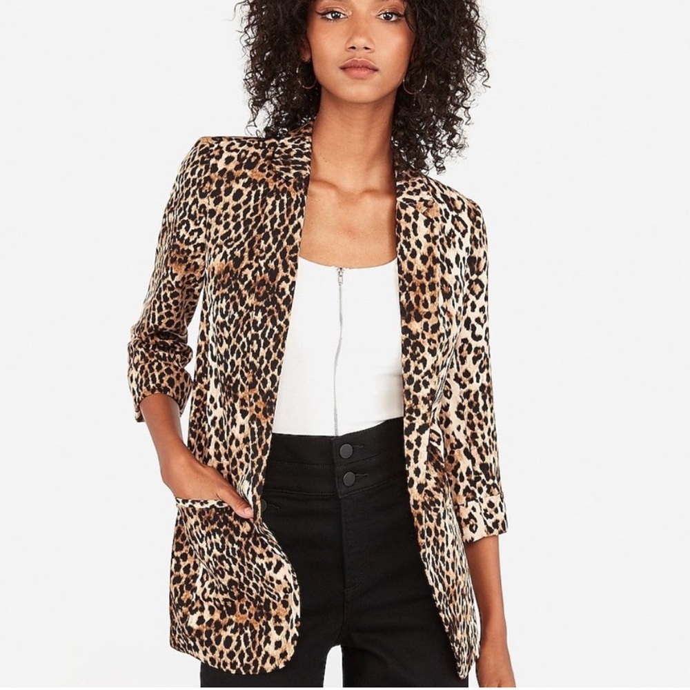 Leopard Blazer